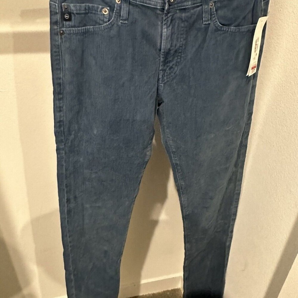 AG Adriano Goldschmied Light Blue corduroy pants 29x34 1783RGC MSRP $208 slim